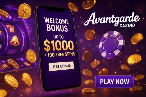 Welcome bonus offer at Avantgarde Casino with free.